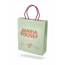 Papierkordeltasche "PREMIUM" im Offsetdruck
